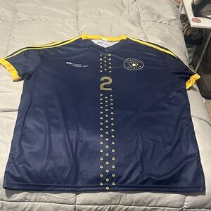 Navy and Yellow Soccer Jersey